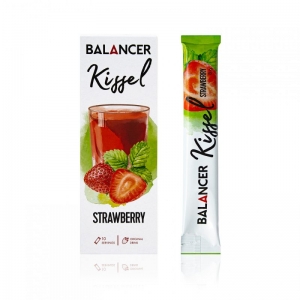 Альгинатный кисель BALANCER Kissel со вкусом &laquo;Клубника&raquo;, 10 стиков