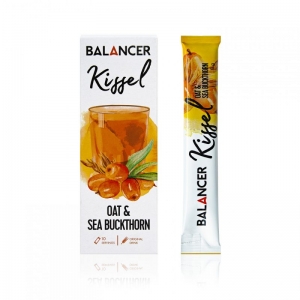 Альгинатный кисель BALANCER Kissel со вкусом &laquo;Овсяно-облепиховый&raquo;, 10 стиков